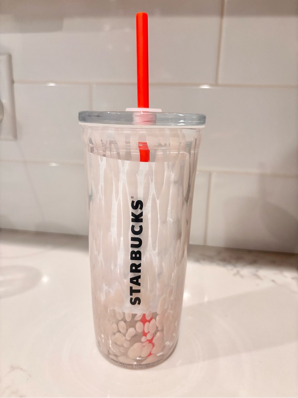 2026 Fall Starbucks PSL Society 16oz Glass Cold Cup Tumbler NWT